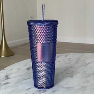 Walt Disney World 50th Anniversary Starbucks Tumbler, Blue, 24 oz. with Straw